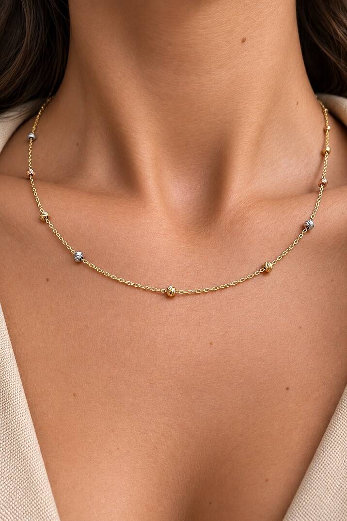 Dorika Toplu Altın Kolye 14KLY1161 - 2
